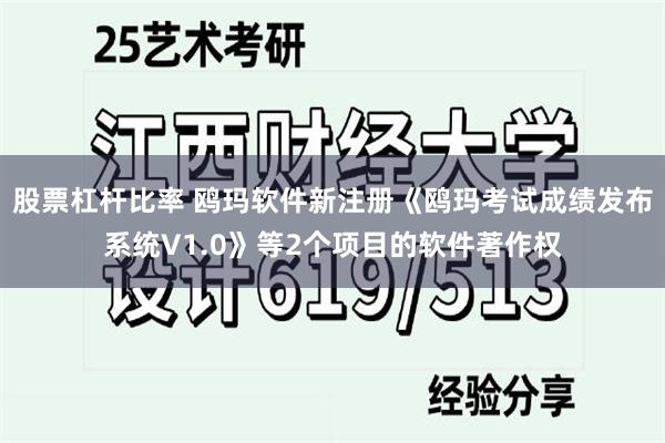 股票杠杆比率 鸥玛软件新注册《鸥玛考试成绩发布系统V1.0》等2个项目的软件著作权