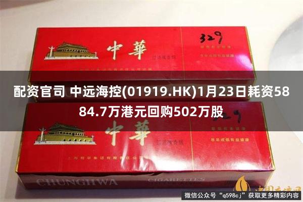 配资官司 中远海控(01919.HK)1月23日耗资5884.7万港元回购502万股